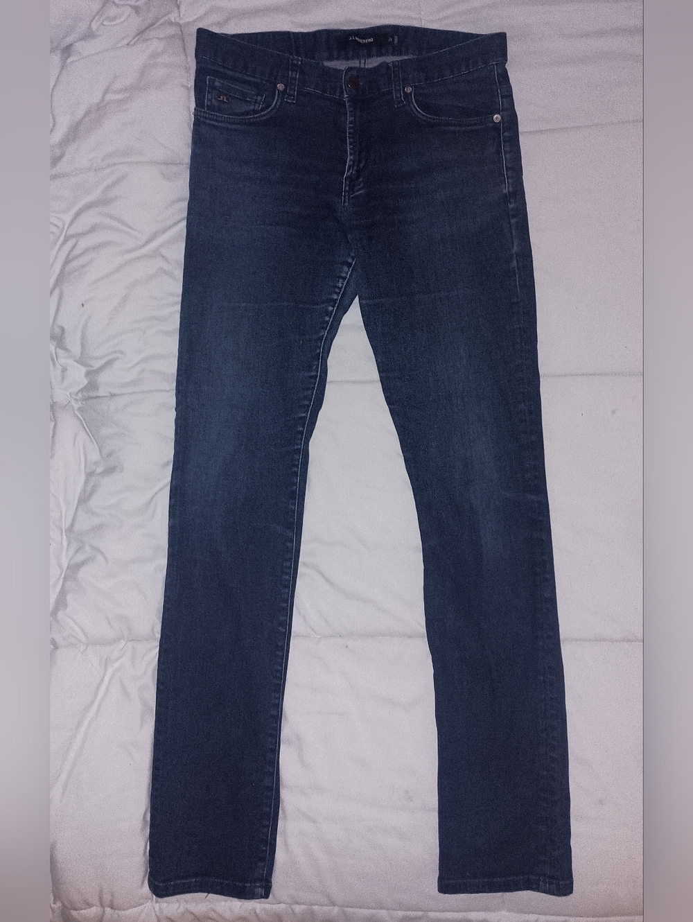 Women's J. LINDEBERG Medium Dark Blue Jeans Straight Leg Size 32×34 Like New